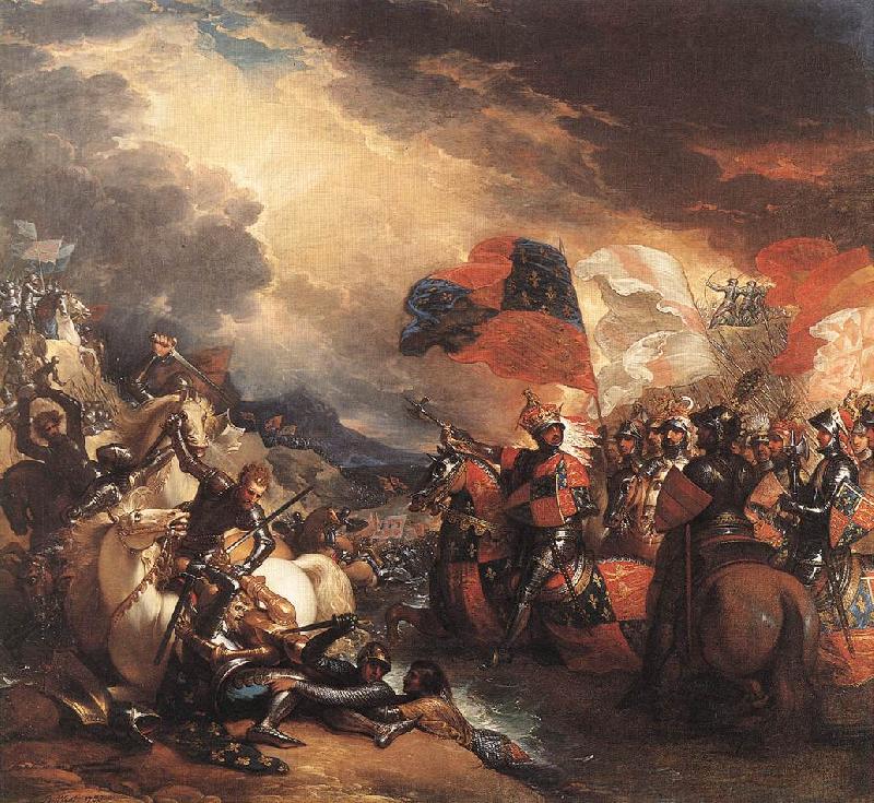 WEST, Benjamin Edward III Crossing the Somme Sweden oil painting art